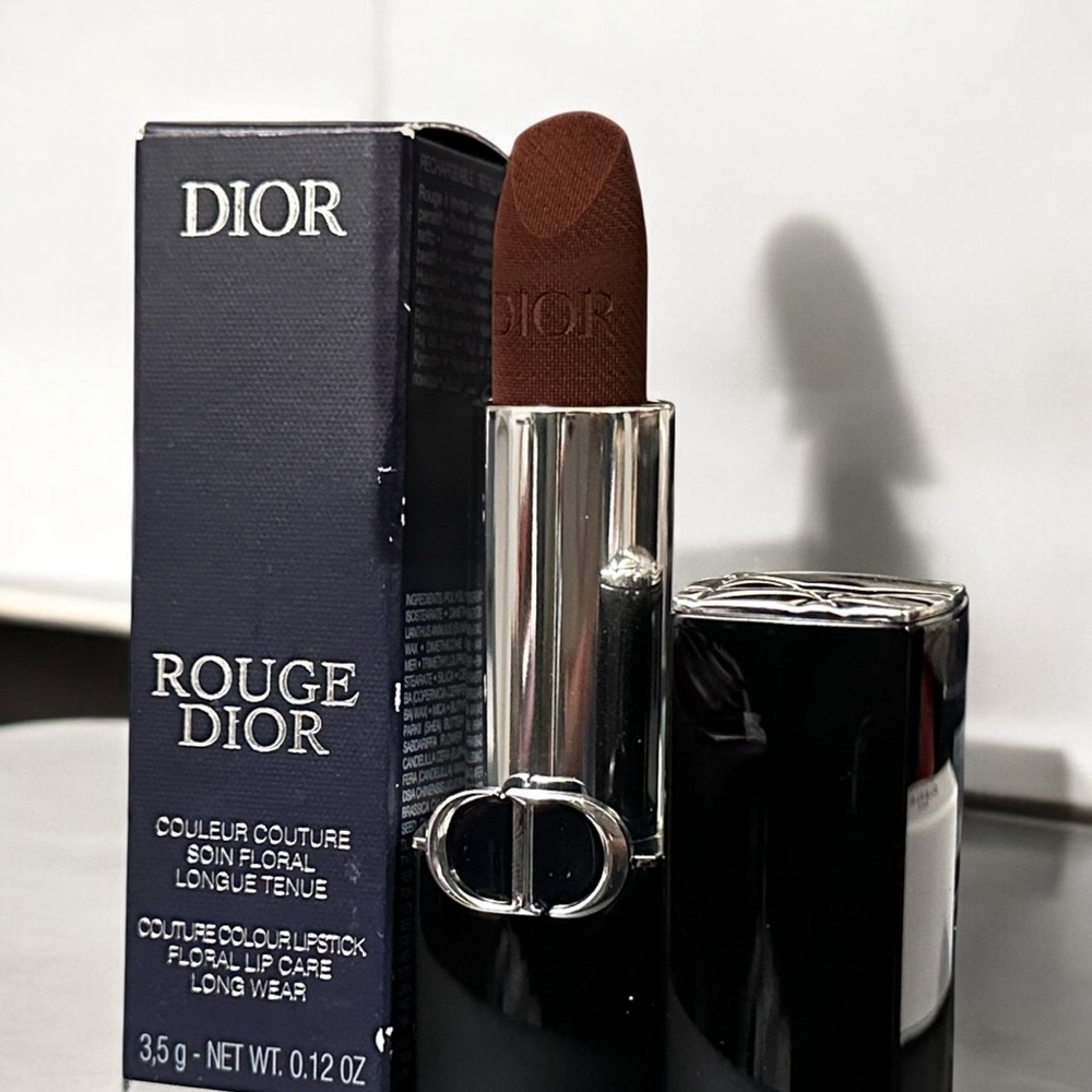 Dior Rouge Dior 320 Virtuose Velvet Long Lasting Deep Chesnut